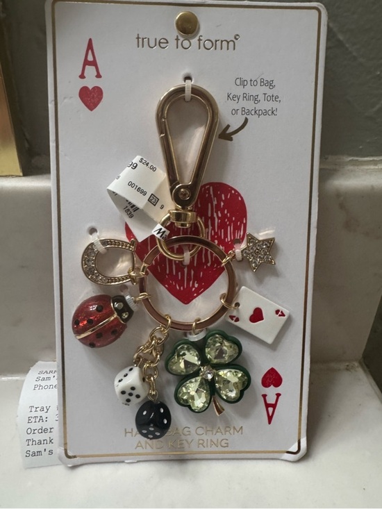 True To Form Accessories - True to Form Four-Leaf Clover & Lucky Charm Key Ring or bag charm